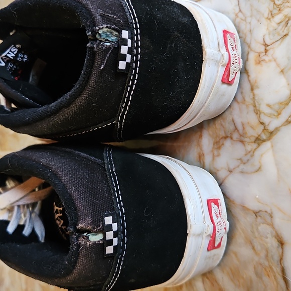 VANS SKATE HALF CAB Black and White  Sneakers Shoes - 10.5 - Picture 3 of 6
